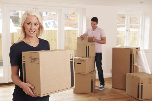 Mover reviewing property access and safety considerations