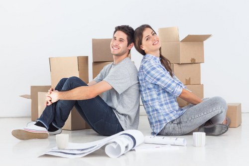 Movers preparing equipment for a safe and controlled relocation