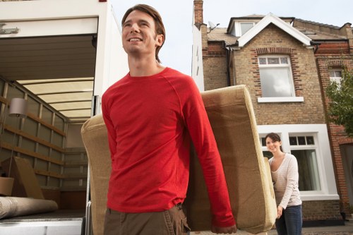 Local removals truck ready for furniture transport in Shepherds Bush