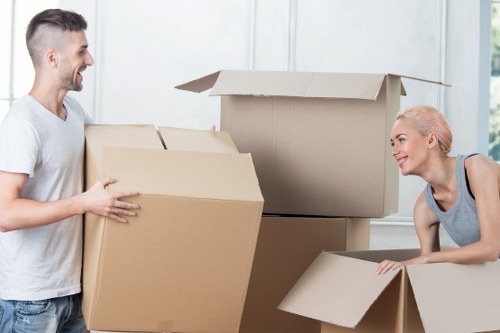 Removals van supporting a student relocation near Shepherds Bush