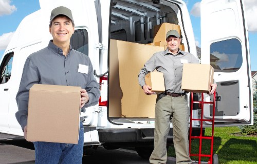 Packed furniture ready for safe transport during a local removal