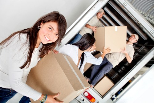 Moving day packing support in a West London property