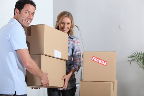 Careful packing and transport during a Shepherds Bush house move